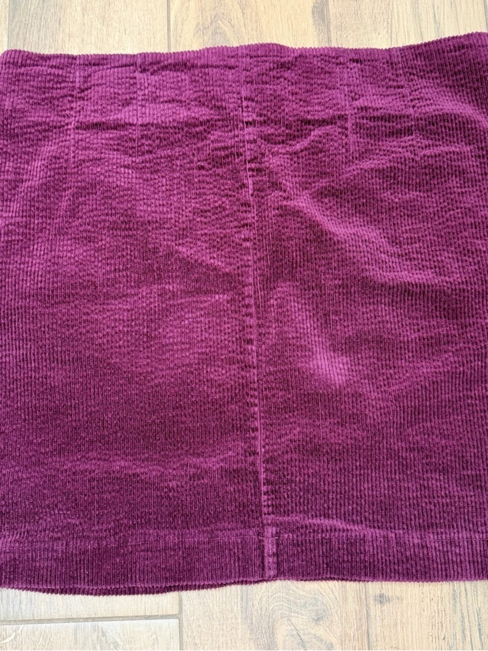 Altar’d State A Beautiful Soul Burgundy Corduroy Button Front Mini Skirt - Picture 4 of 9